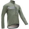 Veste Vélo Route Manches Longues Coupe Pluie Homme - RC500 Kaki 2 Veste Vélo Route Manches Longues Coupe Pluie Homme - RC500 Kaki -Rogelli Boutique veste velo route manches longues coupe pluie homme rc500 kaki