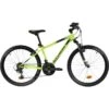 BTWIN VTT ENFANT ROCKRIDER ST 500 24 POUCES 9-12 Ans Jaune Fluo -Rogelli Boutique vtt enfant rockrider st 500 24 pouces 9 12 ans jaune fluo