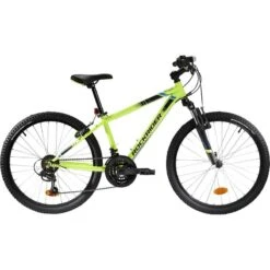 BTWIN VTT ENFANT ROCKRIDER ST 500 24 POUCES 9-12 Ans Jaune Fluo