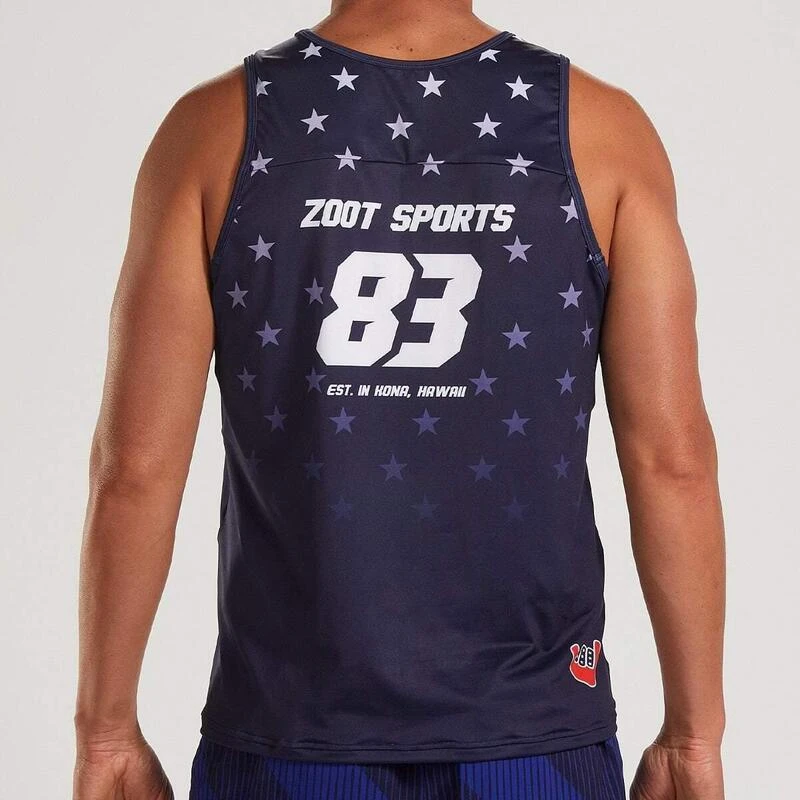 ZOOT Homme LTD Maillot De Course Sans Manches Respirant - Stars & Stripes - 4 ZOOT Homme LTD Maillot De Course Sans Manches Respirant - Stars & Stripes - – Image 2